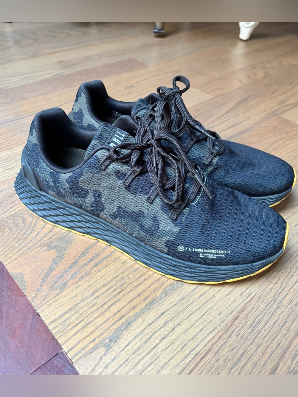 NOBULL All Day Ripstop Trainer Black Camo Gum Sole Men’s 8.5 Women’s 10